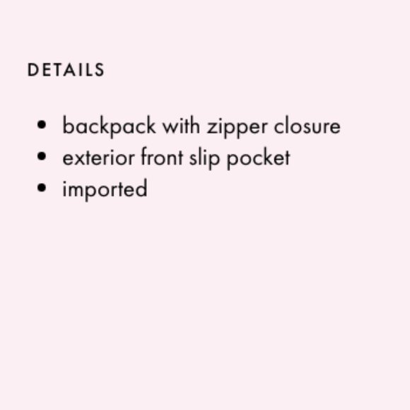 kate spade pink watson lane velvet merry purse bag backpack nwot *PLEASE READ* - Picture 8 of 9